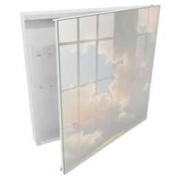 Clouds in The Sky Key Cabinet For Home, Beige Box Painterly Nature, Lovers Of Peace & Dreams - thumbnail 2