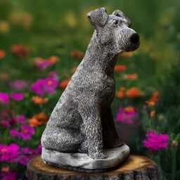 Concrete Jack Russell Fox Terrier Statue Sitting Dog Figurine Stone Garden Memorial Sculpture Cement Outdoor Yard Ornament Dog Lover Gift - thumbnail 4