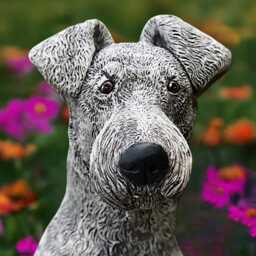 Concrete Jack Russell Fox Terrier Statue Sitting Dog Figurine Stone Garden Memorial Sculpture Cement Outdoor Yard Ornament Dog Lover Gift - thumbnail 3