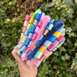 Plush Sensory Pocket Crinkle Comforter - Mini Blanket/Travel Fidget - thumbnail 3