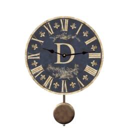 Personalized Monogram Clock - Blue Clock - thumbnail 2