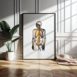Chiropractic Print Set - 3 Line Art Posters - Chiropractor Office Decor Anatomy Wall Chiro Clinic Artwork Medical Room Prints - thumbnail 3