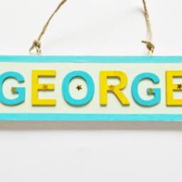 Custom Name Plaque Bedroom Playroom Door Sign Meaningful Personalised Childrens Boys Gift - thumbnail 3