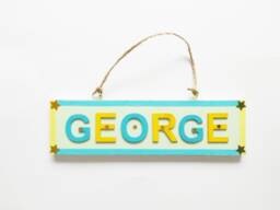 Custom Name Plaque Bedroom Playroom Door Sign Meaningful Personalised Childrens Boys Gift - thumbnail 1