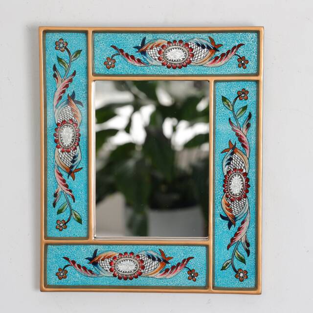 "Peruvian Mirrors ""Clielo Colonial Blue" - image 1