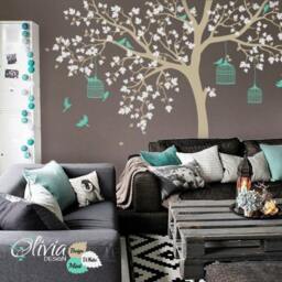 Large Tree Decal Huge Tree Wall Wall Art Tattoo Mural Stickers Decals Decor -Nt012 - thumbnail 2