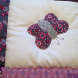 Crawling Blanket With Name, Crawling Baby Blanket, Lilly Patchwork Personalized - thumbnail 3