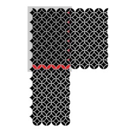 Moroccan Wall Stencil Circle Lattice Cyclone For Better Homes & Decor - thumbnail 4