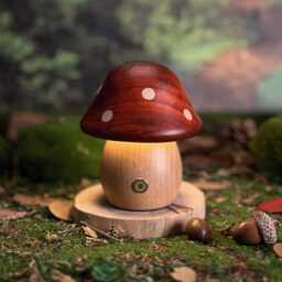 Handmade Wooden Mushroom Lamp, Night Light, Magic Mushroom, Ornaments, Baby Night Light, Gift For Kids