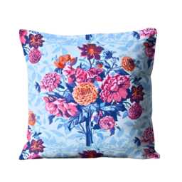 Dahlia Floral Cotton Linen Cushion Cover Harlequin Sophie Robinson Design - thumbnail 1