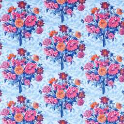 Dahlia Floral Cotton Linen Cushion Cover Harlequin Sophie Robinson Design - thumbnail 3