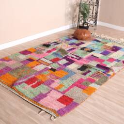 Vintage Boujaad Rug, Authentic Moroccan Rug 5x8 Ft - thumbnail 3