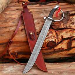 Medieval Handmade Fantasy Sword For Wall Decoration, Custom Made Replica in Damascus Steel, Unique Decorative Hanging