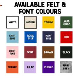 Felt Coffee Banner Handmade Wall Art Sign - 40x50cm - thumbnail 2