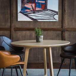Round Dining Table, Wood Kitchen Table - thumbnail 3