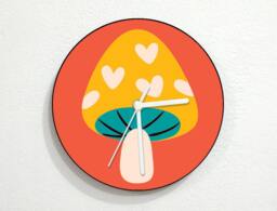 Mushroom Love - Wall Clock