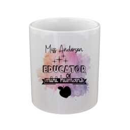Personalised Educator Of Mini Humans Teachers Design Pencil Storage Ceramic Pot - thumbnail 2