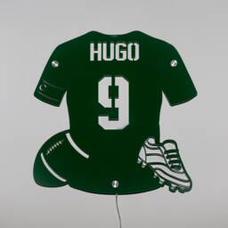 Personalised Rugby Shirt Light-Up Wall Plaque Acrylic Sport Art - thumbnail 3