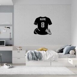 Personalised Rugby Shirt Light-Up Wall Plaque Acrylic Sport Art - thumbnail 2