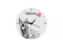 Malinois, Free Standing Mdf Floor Clock With An Image Of A Dog - thumbnail 1