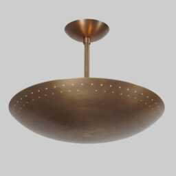 1950S Brass Sputnik Chandelier Mid Century Modern 6-Light Fixture - thumbnail 1