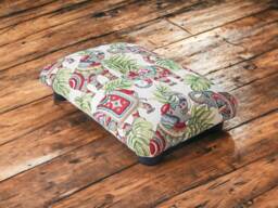 Elephant Fabric Footstool Handmade Upholstered Ottoman, Home Office Little Support