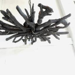 Black Driftwood Chandelier Dimmable Branch Light With Led Bulbs - thumbnail 4