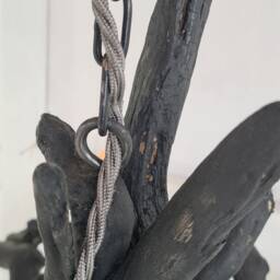 Black Driftwood Chandelier Dimmable Branch Light With Led Bulbs - thumbnail 3