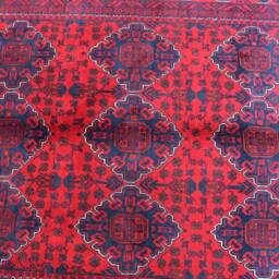Handmade Afghan Bukhara Wool Rug 6.5 X 5.0 Ft, Oriental Turkmen Design - thumbnail 3