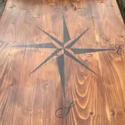 Handmade Rustic Industrial Reclaimed Scaffold Board Dining Table 8Ft - Custom Design Included - thumbnail 4