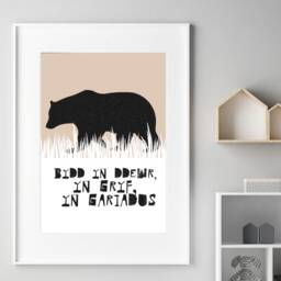 Bydd Yn Ddewr, Gryf, Gariadus - Be Brave, Be Strong, Loving - Print - thumbnail 1