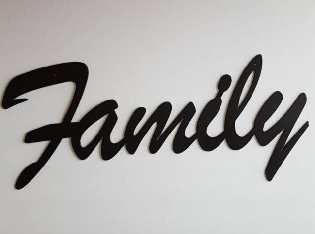 Family Sign. Decor. Rustic Metal. Home Wall Industiral Metal Family - image 1