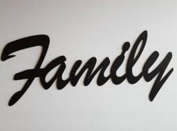Family Sign. Decor. Rustic Metal. Home Wall Industiral Metal Family - thumbnail 1