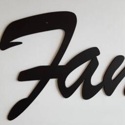 Family Sign. Decor. Rustic Metal. Home Wall Industiral Metal Family - thumbnail 2