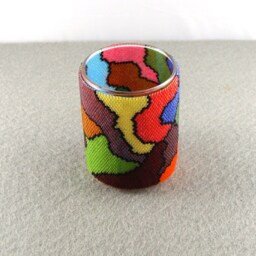 Psychedelic Random Shapes Votive Wrap - thumbnail 3
