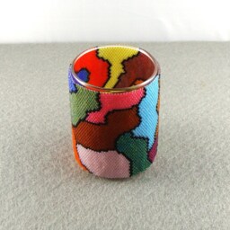 Psychedelic Random Shapes Votive Wrap - thumbnail 1