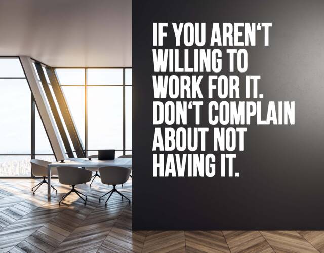 Motivational Office Wall Decal Inspirational Work Quote Nm026 - image 1