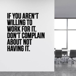 Motivational Office Wall Decal Inspirational Work Quote Nm026 - thumbnail 2