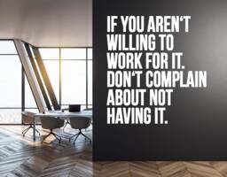 Motivational Office Wall Decal Inspirational Work Quote Nm026 - thumbnail 1