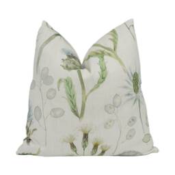 Sanderson - Thistle Garden Mist/Pebble Enchanting Countryside Floral Cushion Cover Handmade Throw Pillow Designer Home D??cor - thumbnail 1