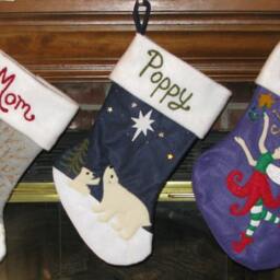 Reindeer Cardinal Christmas Stocking Personalized Felt Holiday Decor - thumbnail 4
