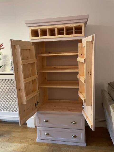 Handcrafted Pantry Larder, Custom Farrow & Ball Finish - image 1