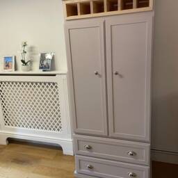 The Wales Handcrafted Pantry Larder, Custom Farrow & Ball Finish - thumbnail 4