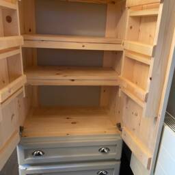 Handcrafted Pantry Larder, Custom Farrow & Ball Finish - thumbnail 2