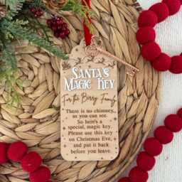 Santa's Magic Key For Christmas Magic Key Ornament Kids Holiday Personalized - thumbnail 3