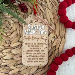 Santa's Magic Key For Christmas Magic Key Ornament Kids Holiday Personalized - thumbnail 4