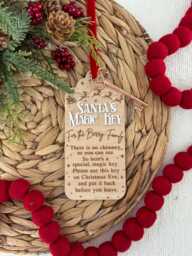 Santa's Magic Key For Christmas Magic Key Ornament Kids Holiday Personalized