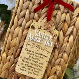 Santa's Magic Key For Christmas Magic Key Ornament Kids Holiday Personalized - thumbnail 2