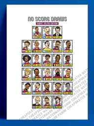 Aston Villa 25/26 - No Score Draws Emery 25/26Edition A3 Print Of 26 Wonky Panini-style Football Doodles Unai Emery's Avfc Side - thumbnail 1