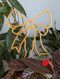 Bow Trellis - Houseplant Christmas Deco Plant Decoration Stake